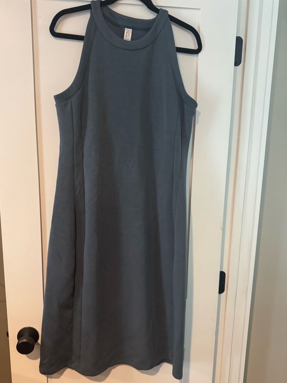 SPANX Slate Blue Sleeveless A-Line Dress
